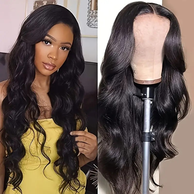 Womens Synthetic Black Big Wave Wig