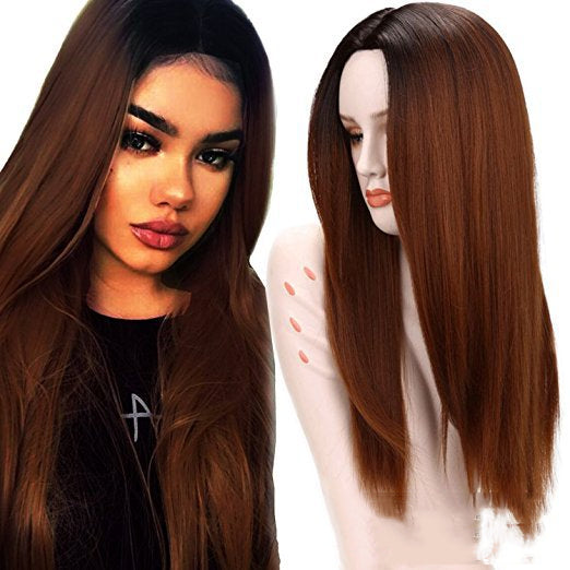 Medium And Large Scalp Dyed Gradual Long Straight Hair