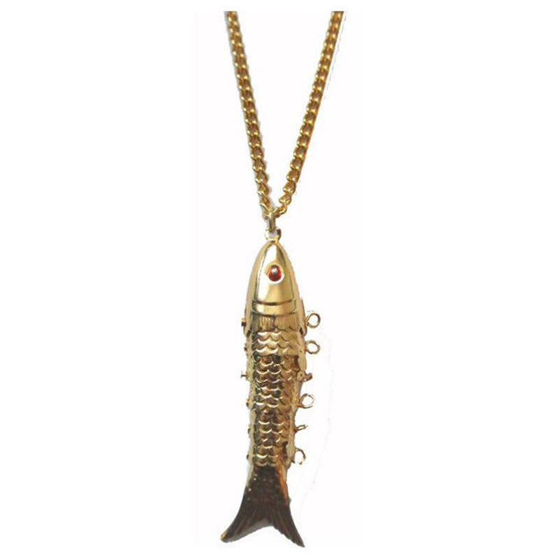 Fashionable Jewelry Golden Little Fish Necklace Pendant