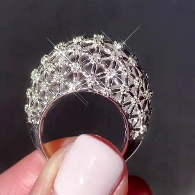 Light-luxury Intricately Carved Statement Ring For Women