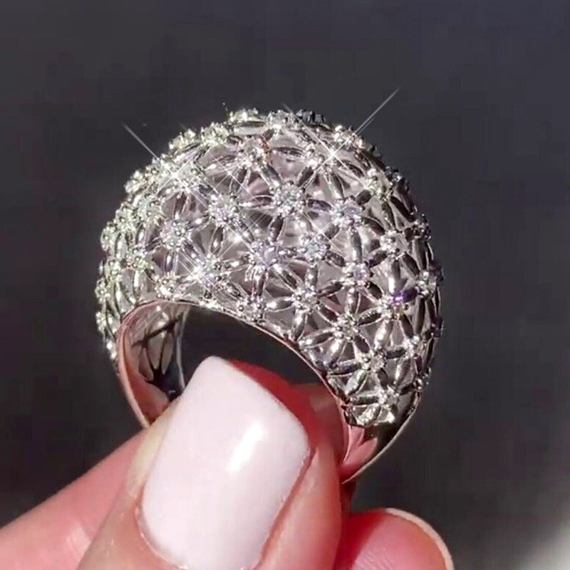 Light-luxury Intricately Carved Statement Ring For Women