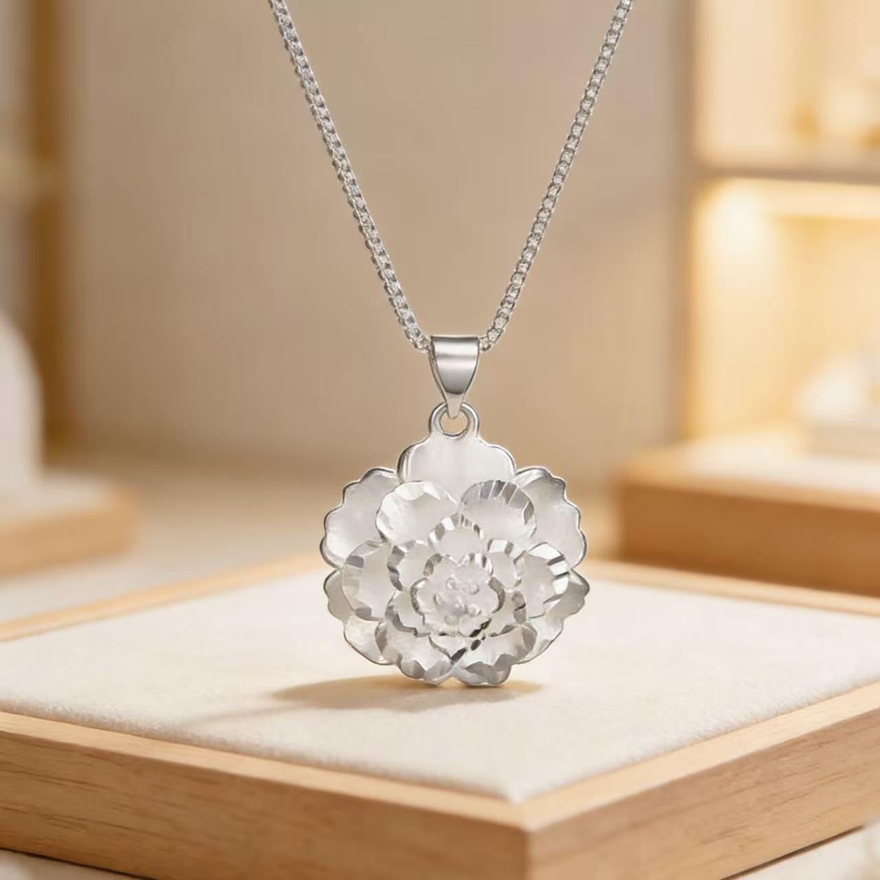 Fashionable Double Heart Love Pendant Womens Style