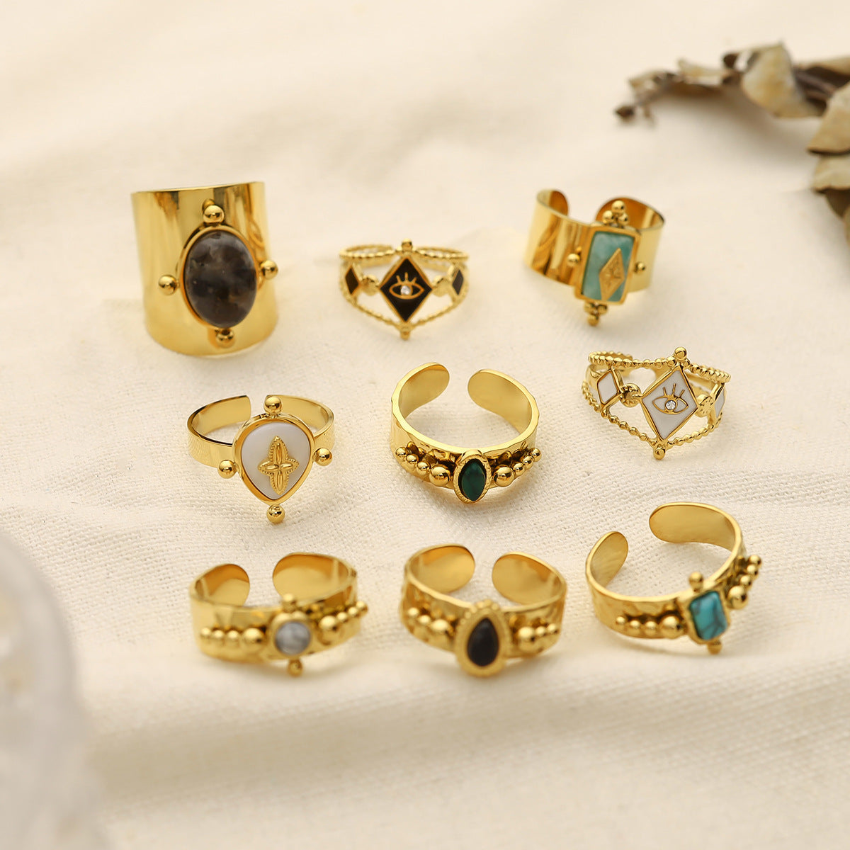 Colorfast Ring For Women Instagram-style Titanium Steel