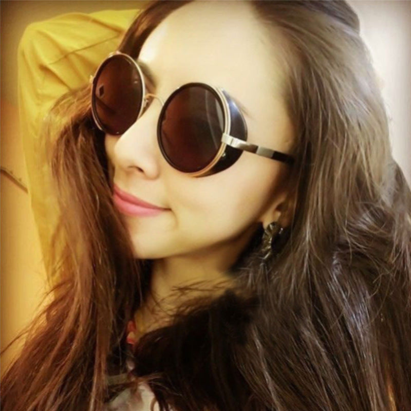 Round Retro Sunglasses Fashion UV Protection Sunglasses