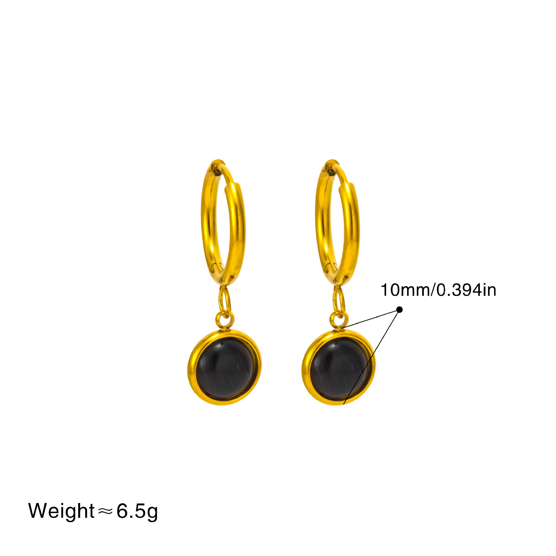 Retro Round Cats-Eye Gemstone Jewelry Set A Light-Luxury Niche High-End Clavicle Necklace With A Sophisticated Aura