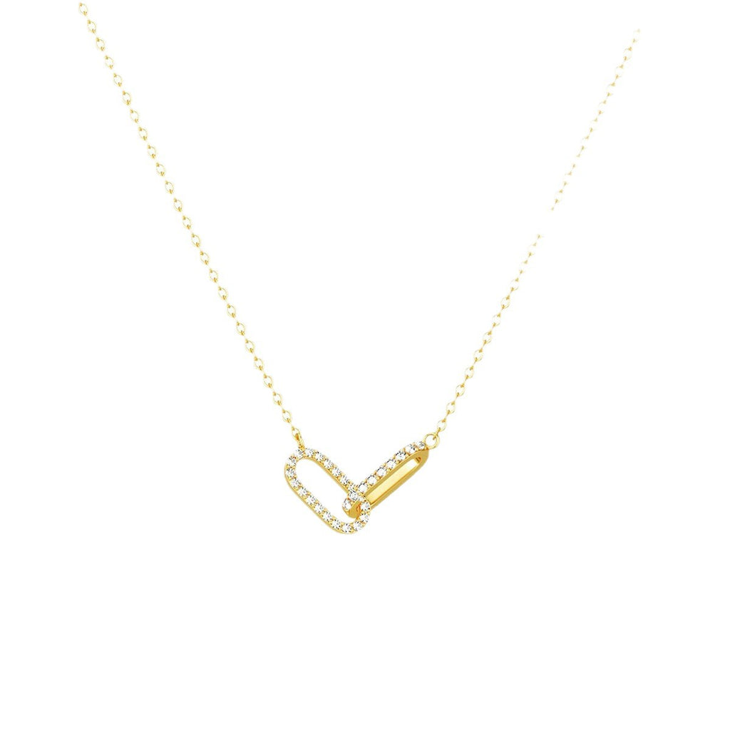 Light-luxury Minimalist Interlocking-link Necklace