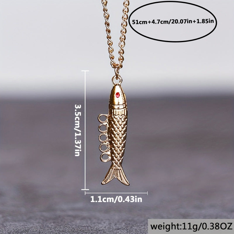 Fashionable Jewelry Golden Little Fish Necklace Pendant